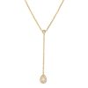 BYCHARI Necklaces | Rose Cut Diamond Lariat No. 2317