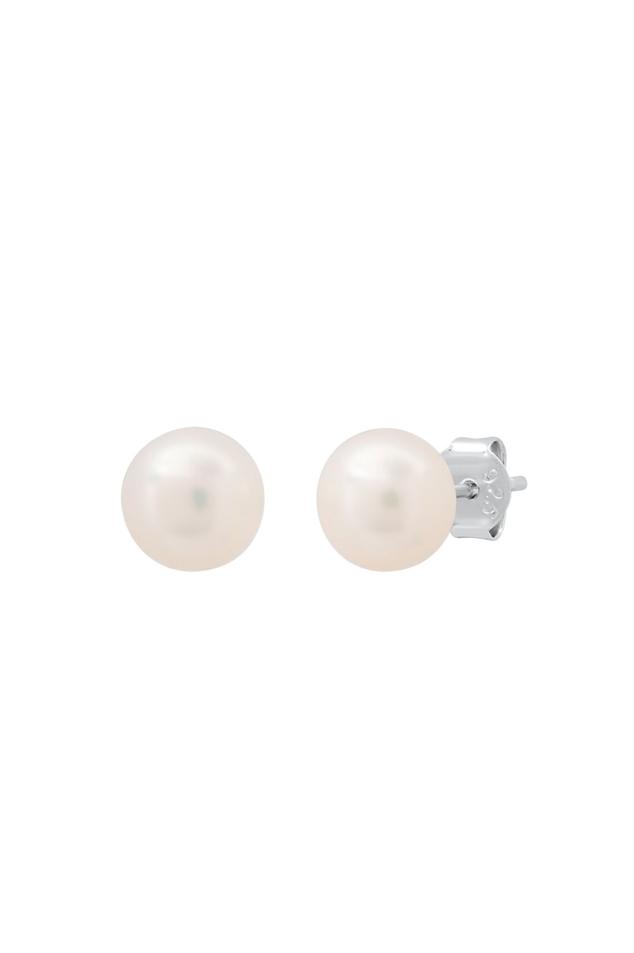 BYCHARI Earrings | Large Pearl Studs