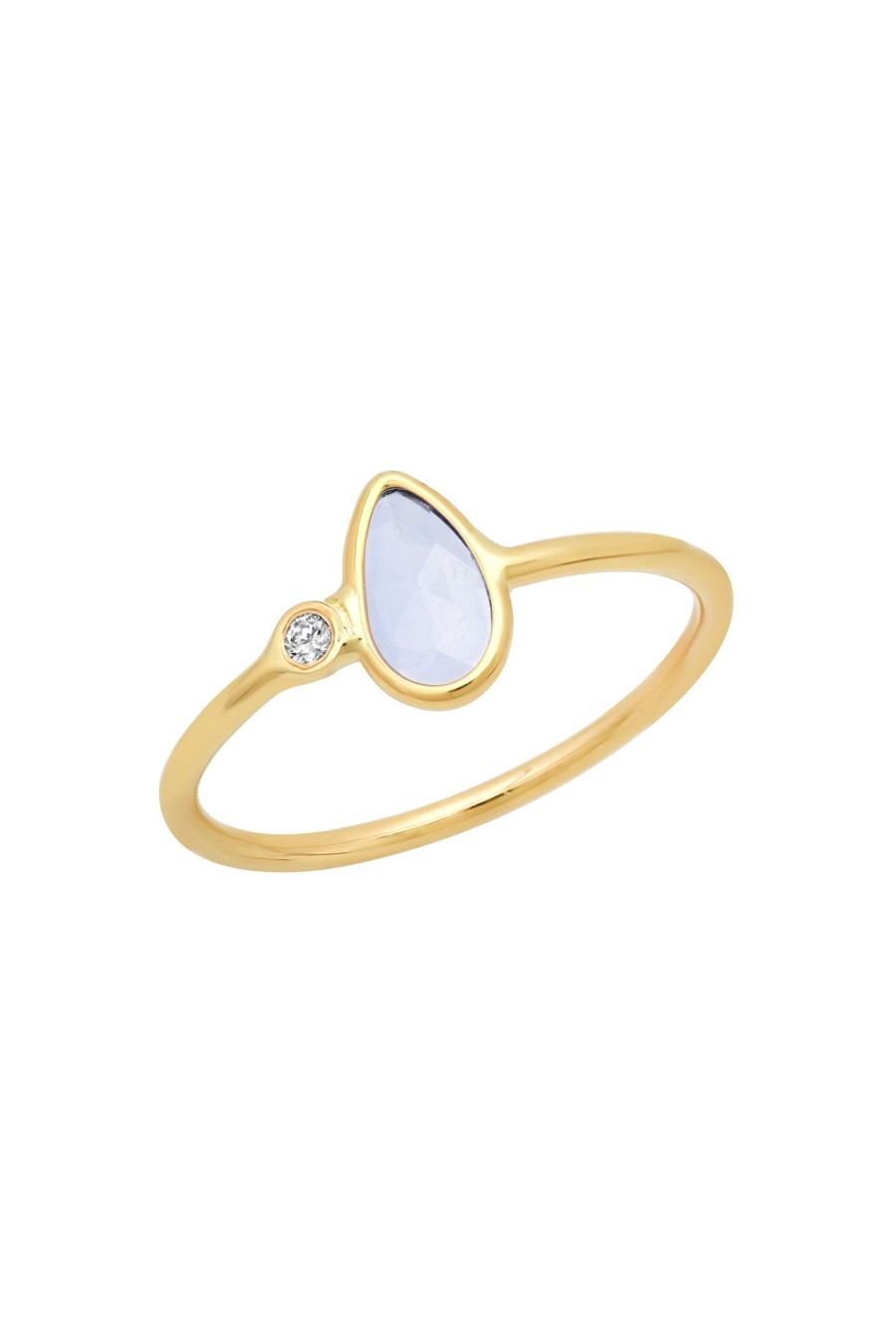 BYCHARI Rings | Rose Cut Blue Sapphire Ring No. 171