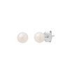 BYCHARI Earrings | Medium Pearl Studs