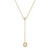 BYCHARI Necklaces | Rose Cut Diamond Lariat No. 2316