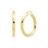 BYCHARI Earrings | Medium Jenah Hoops 14K Yellow