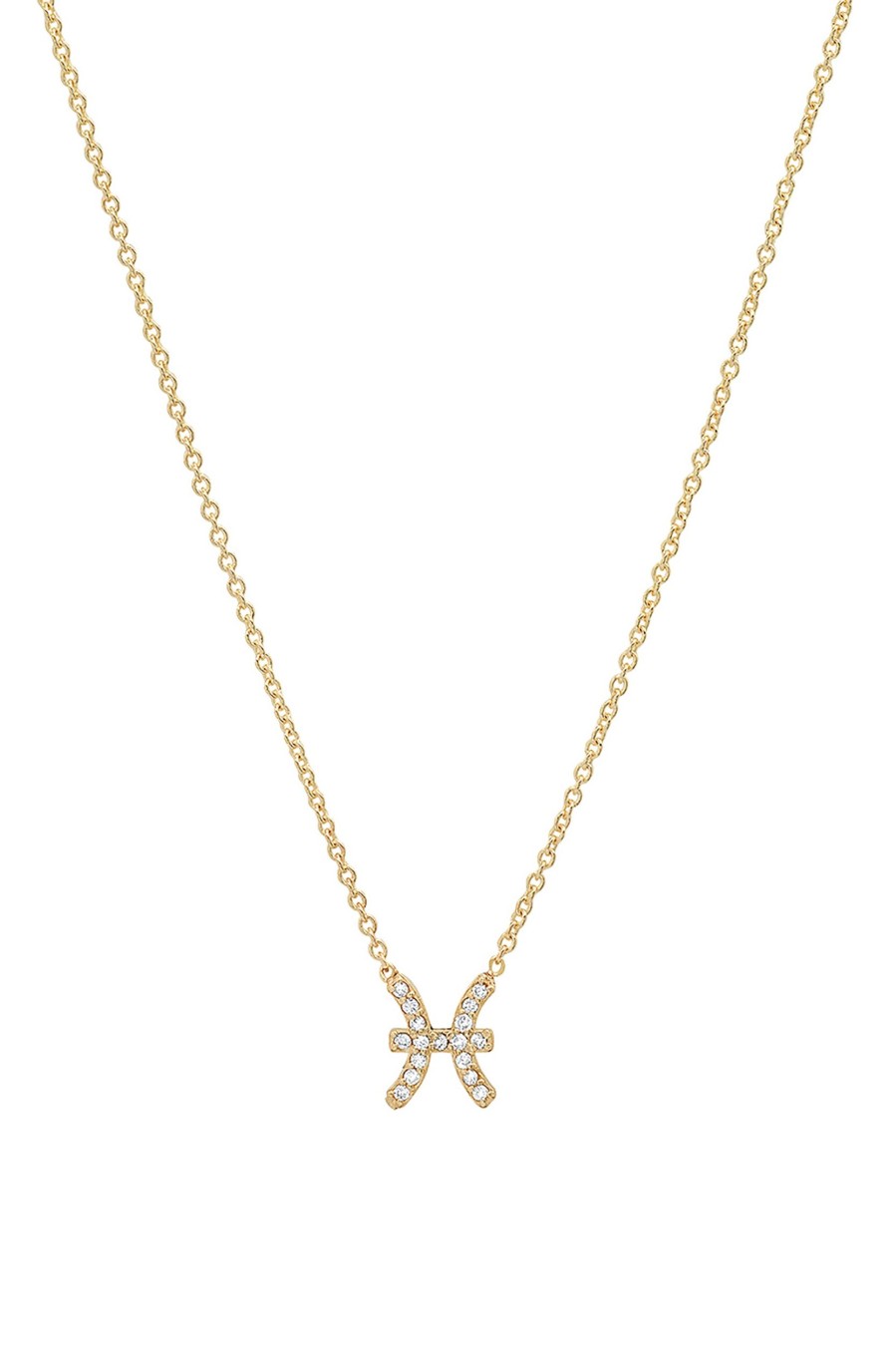 BYCHARI Necklaces | Diamond Pisces Necklace