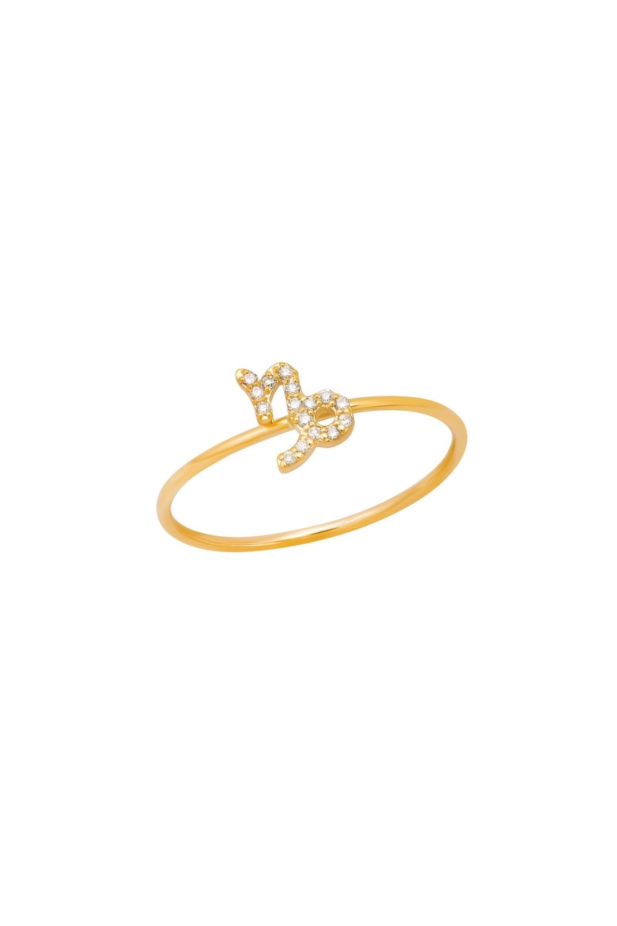 BYCHARI Rings | Diamond Capricorn Ring