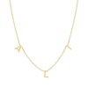 BYCHARI Necklaces | Kids Spaced Letter Necklace - 14K Yellow Gold