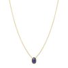 BYCHARI Necklaces | Blue Sapphire Solitaire No. 2357