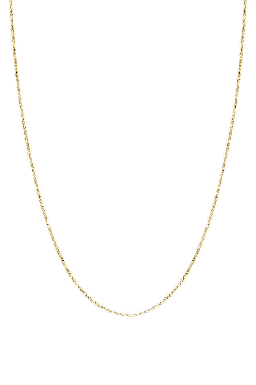 BYCHARI Necklaces | Box Chain 14K Yellow