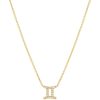 BYCHARI Necklaces | Diamond Gemini Necklace