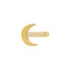 BYCHARI Earrings | Mini Moon Earring 14K Yellow