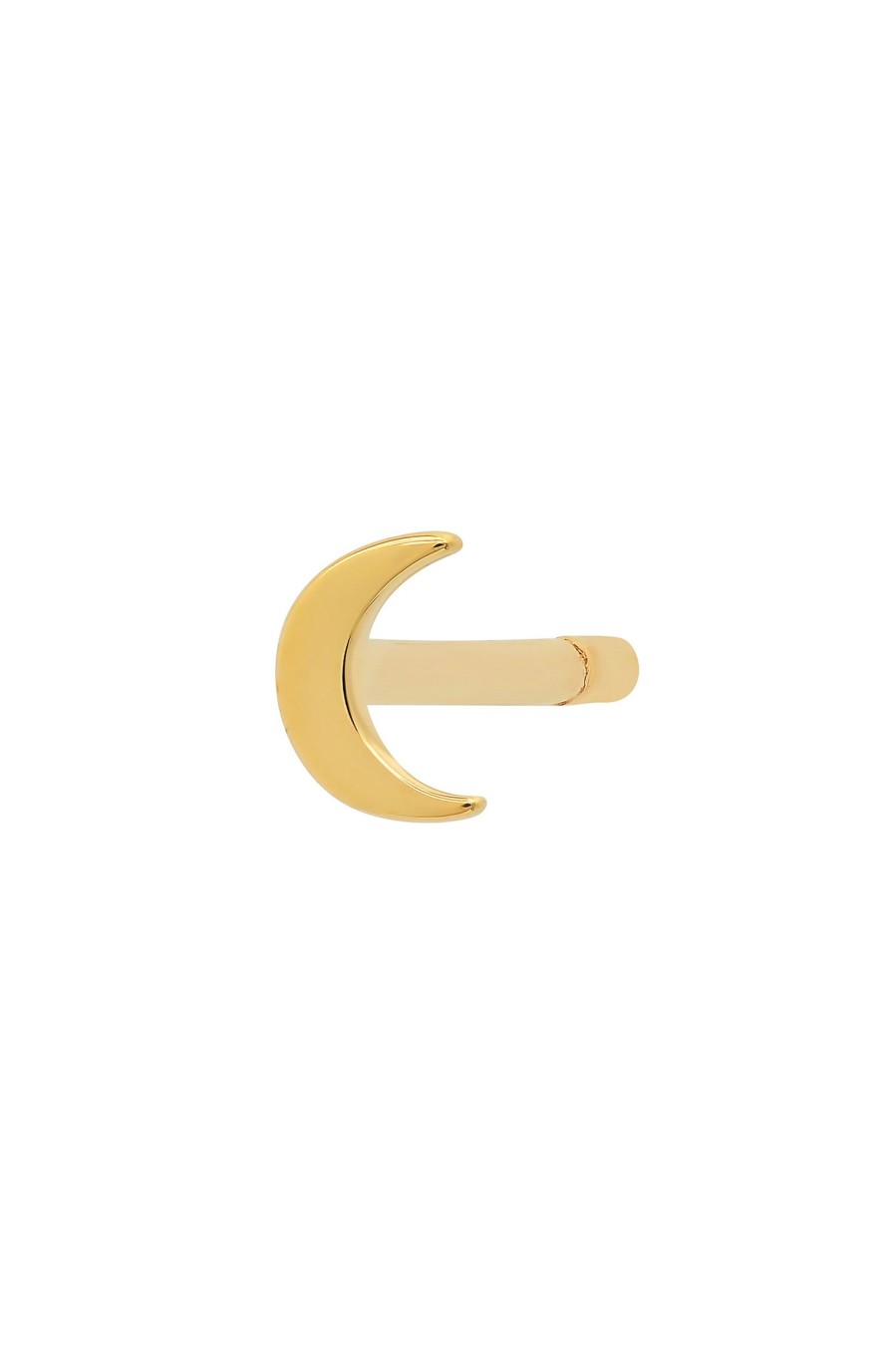 BYCHARI Earrings | Mini Moon Earring 14K Yellow