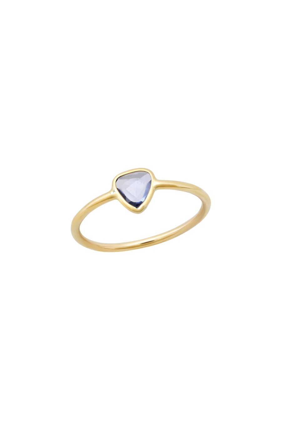 BYCHARI Rings | Rose Cut Blue Sapphire Ring No. 175