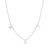 BYCHARI Necklaces | Kids Spaced Letter Necklace - 14K White Gold