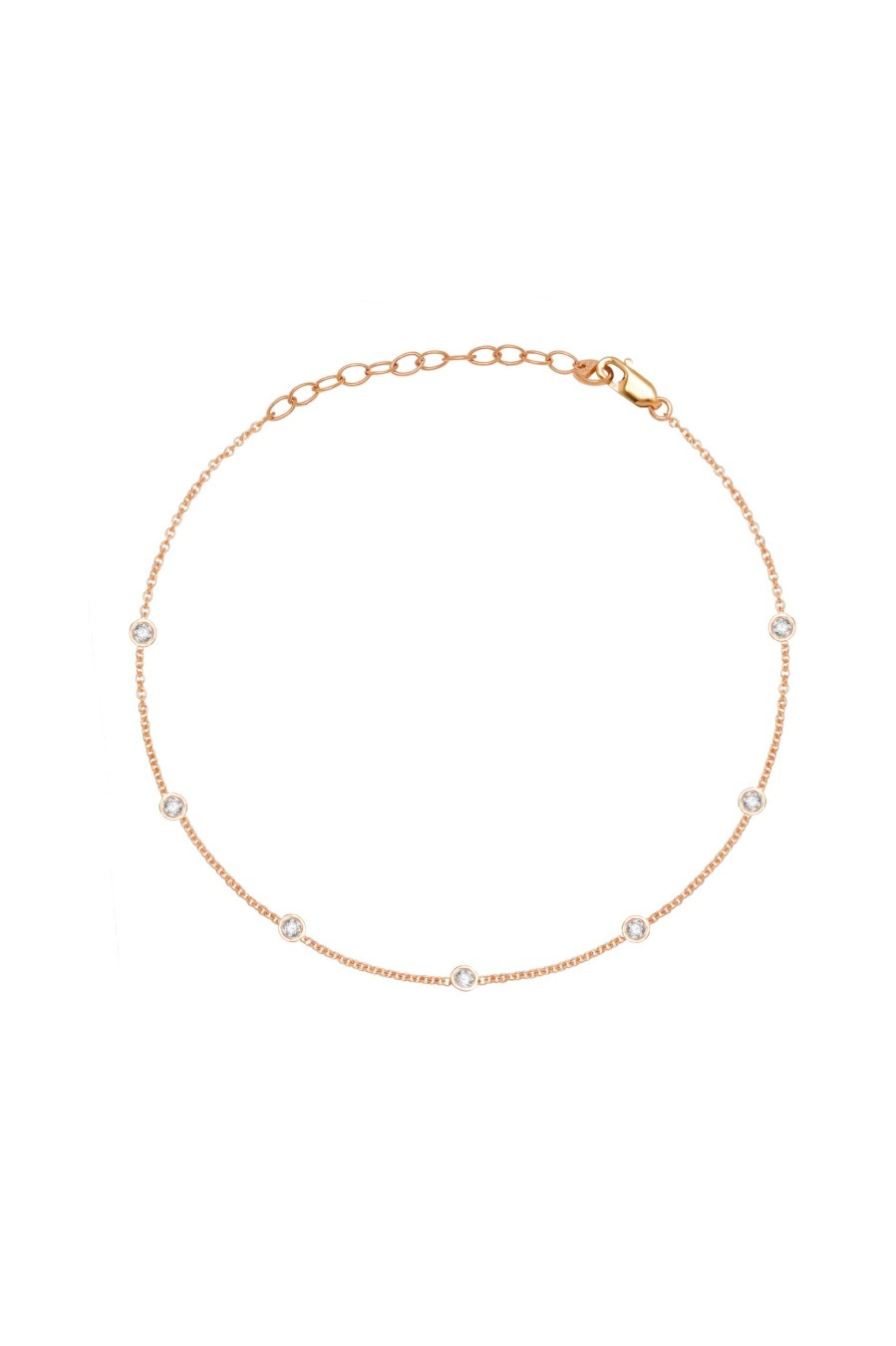 BYCHARI Anklets | 7 Diamond Anklet