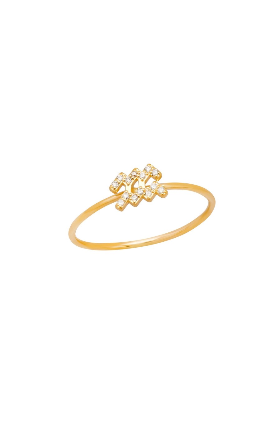 BYCHARI Rings | Diamond Aquarius Ring