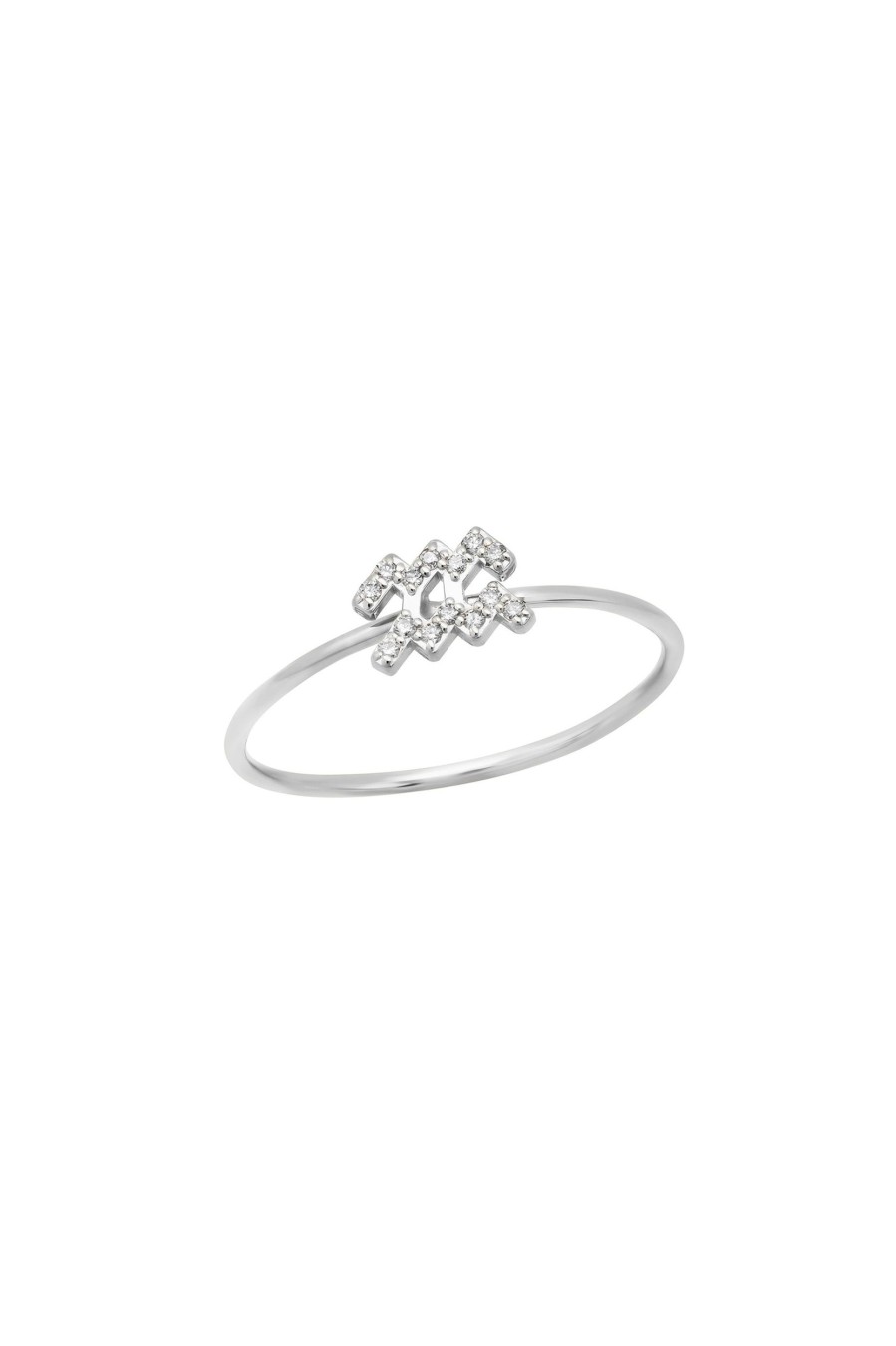 BYCHARI Rings | Diamond Aquarius Ring