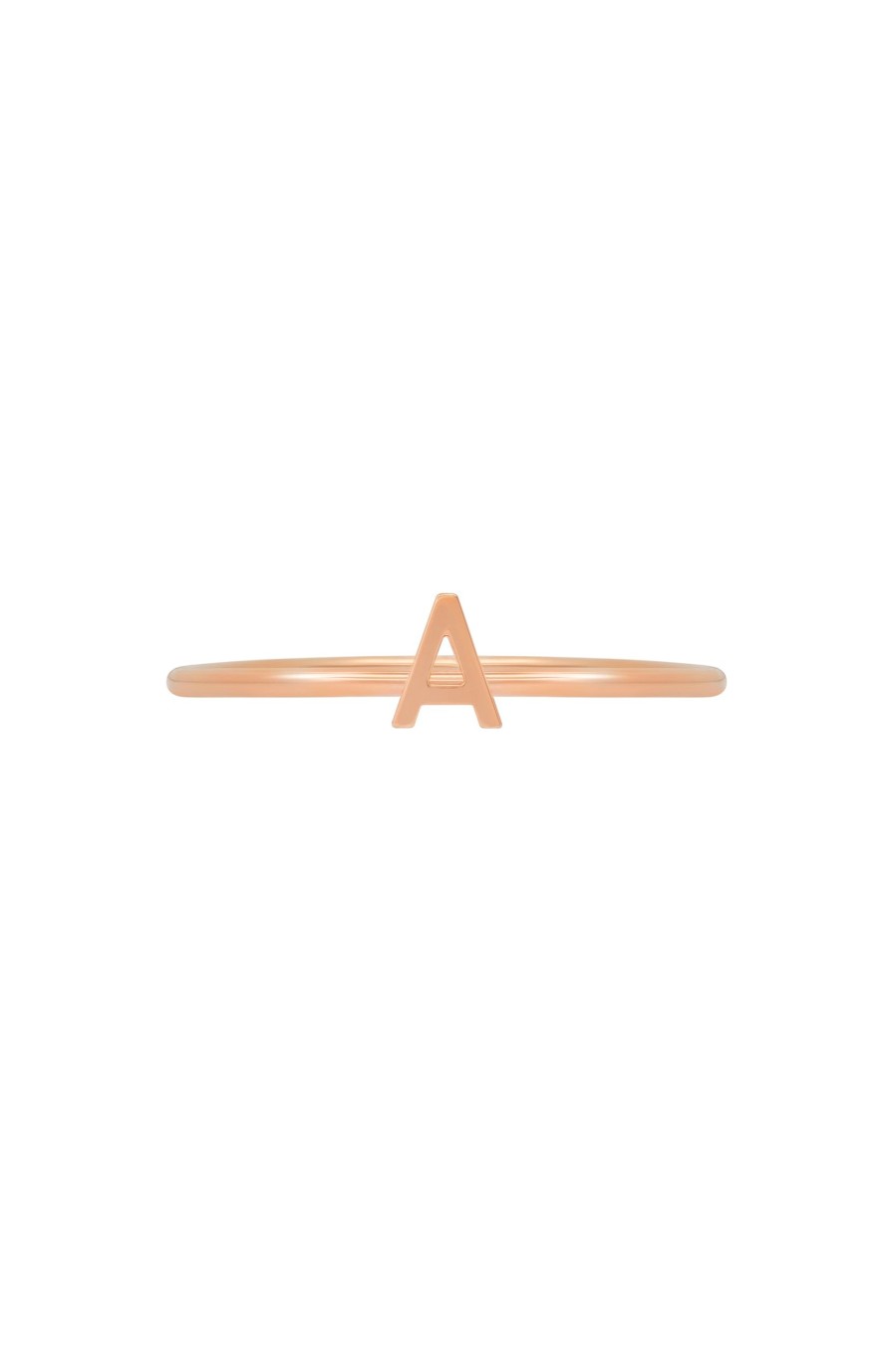 BYCHARI Rings | Initial Ring - Rose Gold Filled Rose Gold-Filled