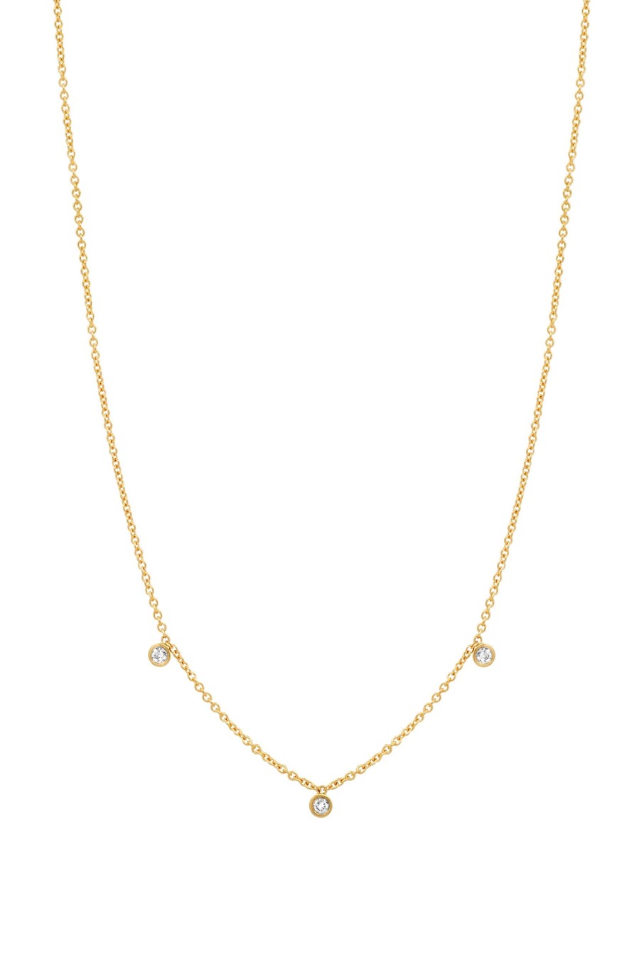 BYCHARI Necklaces | 3 Diamond Necklace