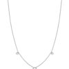 BYCHARI Necklaces | Initial And Diamonds Necklace 14K White