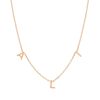 BYCHARI Necklaces | Kids Spaced Letter Necklace - 14K Rose Gold