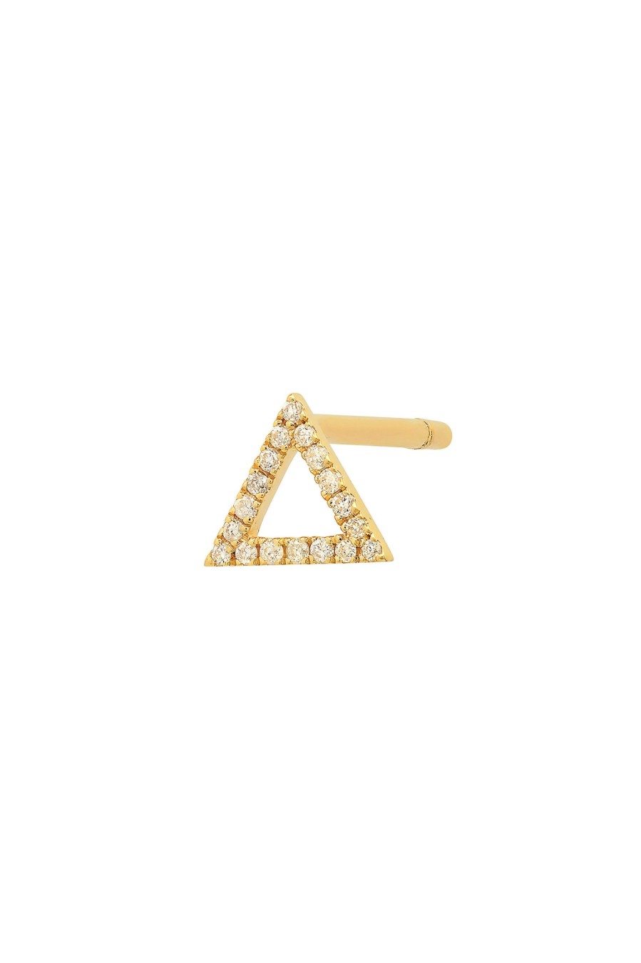 BYCHARI Earrings | Mini Diamond Fire Element Earring 14K Yellow