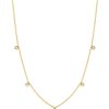 BYCHARI Necklaces | 5 Diamond Necklace