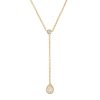 BYCHARI Necklaces | Rose Cut Diamond Lariat No. 2324