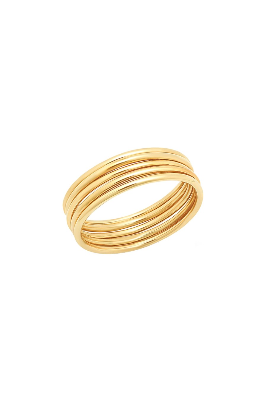 BYCHARI Rings | 5 Zoe Ring Set Gold-Filled