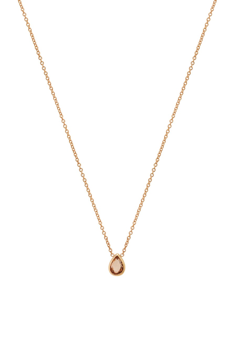 BYCHARI Necklaces | Rose Cut Champagne Diamond Necklace No. 2372