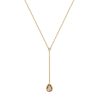 BYCHARI Necklaces | Rose Cut Champagne Diamond Lariat No. 2377