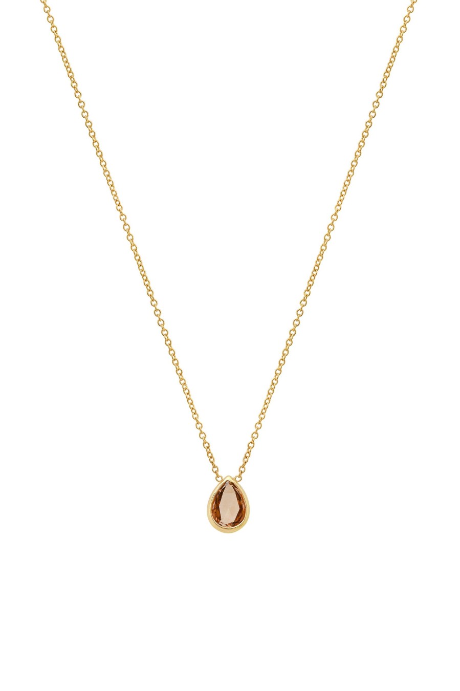 BYCHARI Necklaces | Rose Cut Champagne Diamond Necklace No. 2371