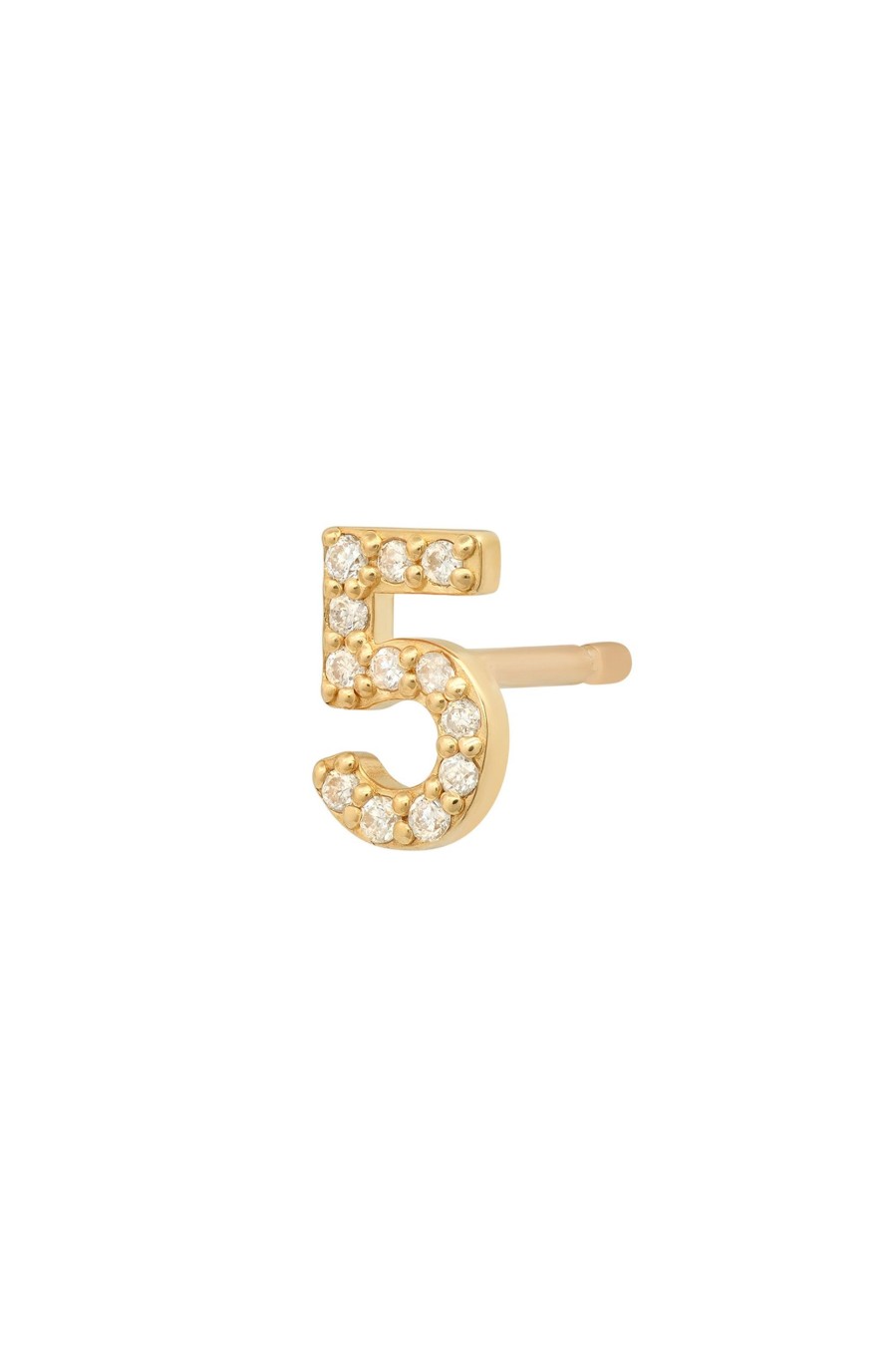 BYCHARI Earrings | Diamond Number Earring