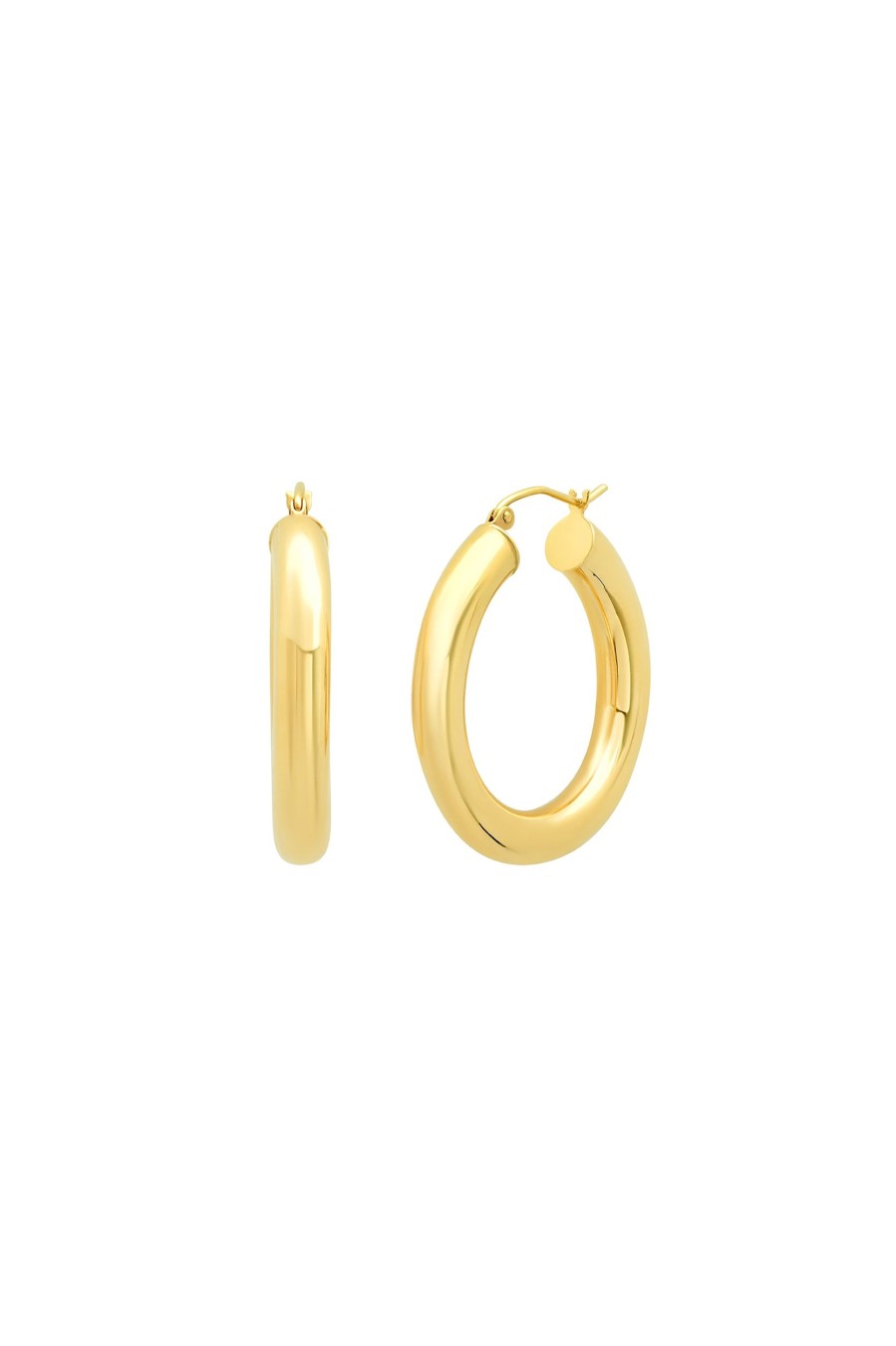 BYCHARI Earrings | Small Jenah Hoops 14K Yellow