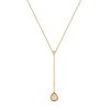 BYCHARI Necklaces | Rose Cut Champagne Diamond Lariat No. 2378