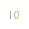 BYCHARI Earrings | Birthstone Huggie 14K Yellow