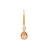 BYCHARI Earrings | Rose Cut Champagne Diamond Huggie No. 2374