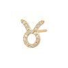 BYCHARI Earrings | Diamond Taurus Earring