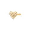 BYCHARI Earrings | Mini Diamond Heart Earring 14K Yellow