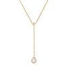 BYCHARI Necklaces | Rose Cut Diamond Lariat No. 2315