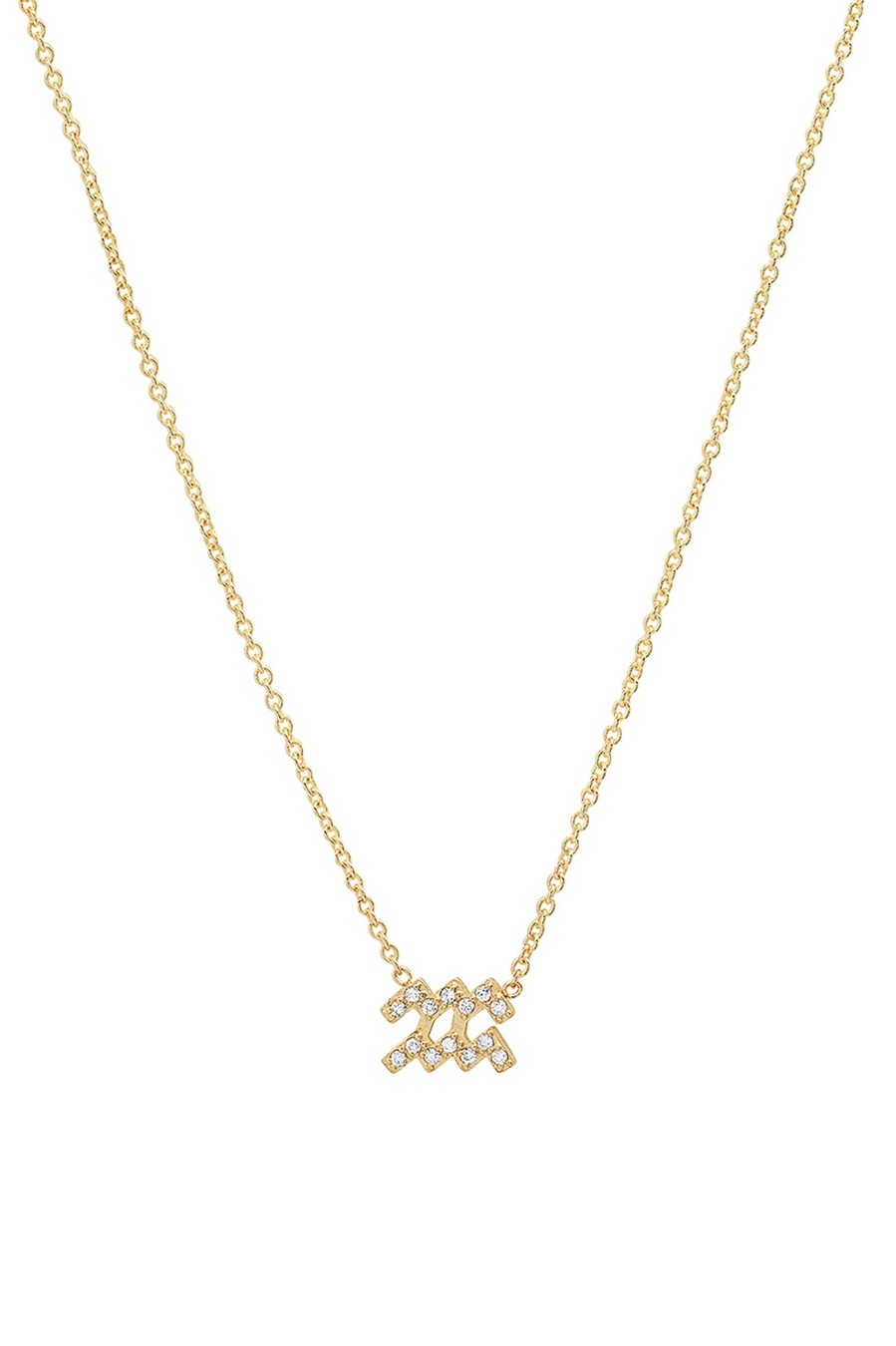 BYCHARI Necklaces | Diamond Aquarius Necklace