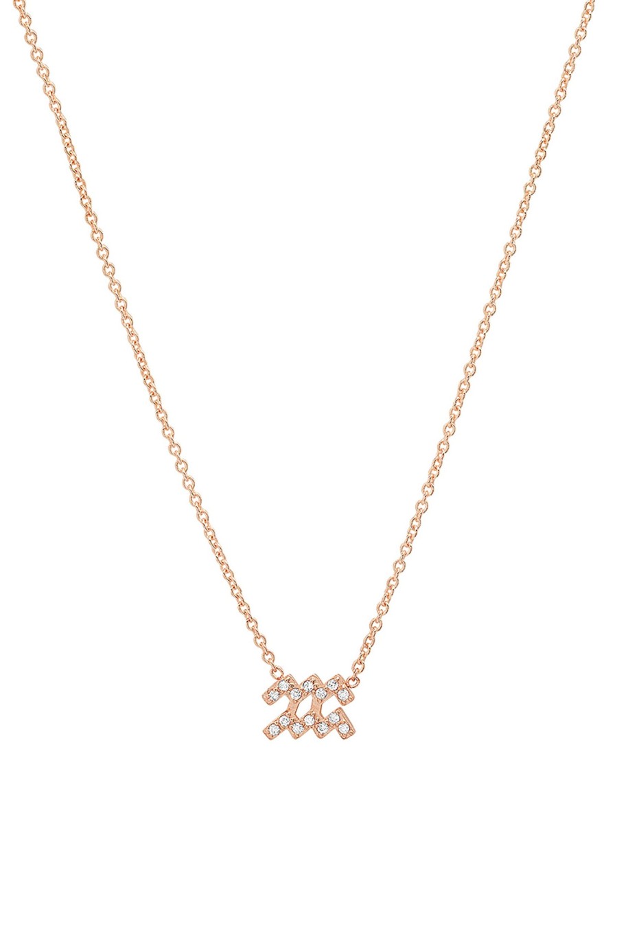 BYCHARI Necklaces | Diamond Aquarius Necklace