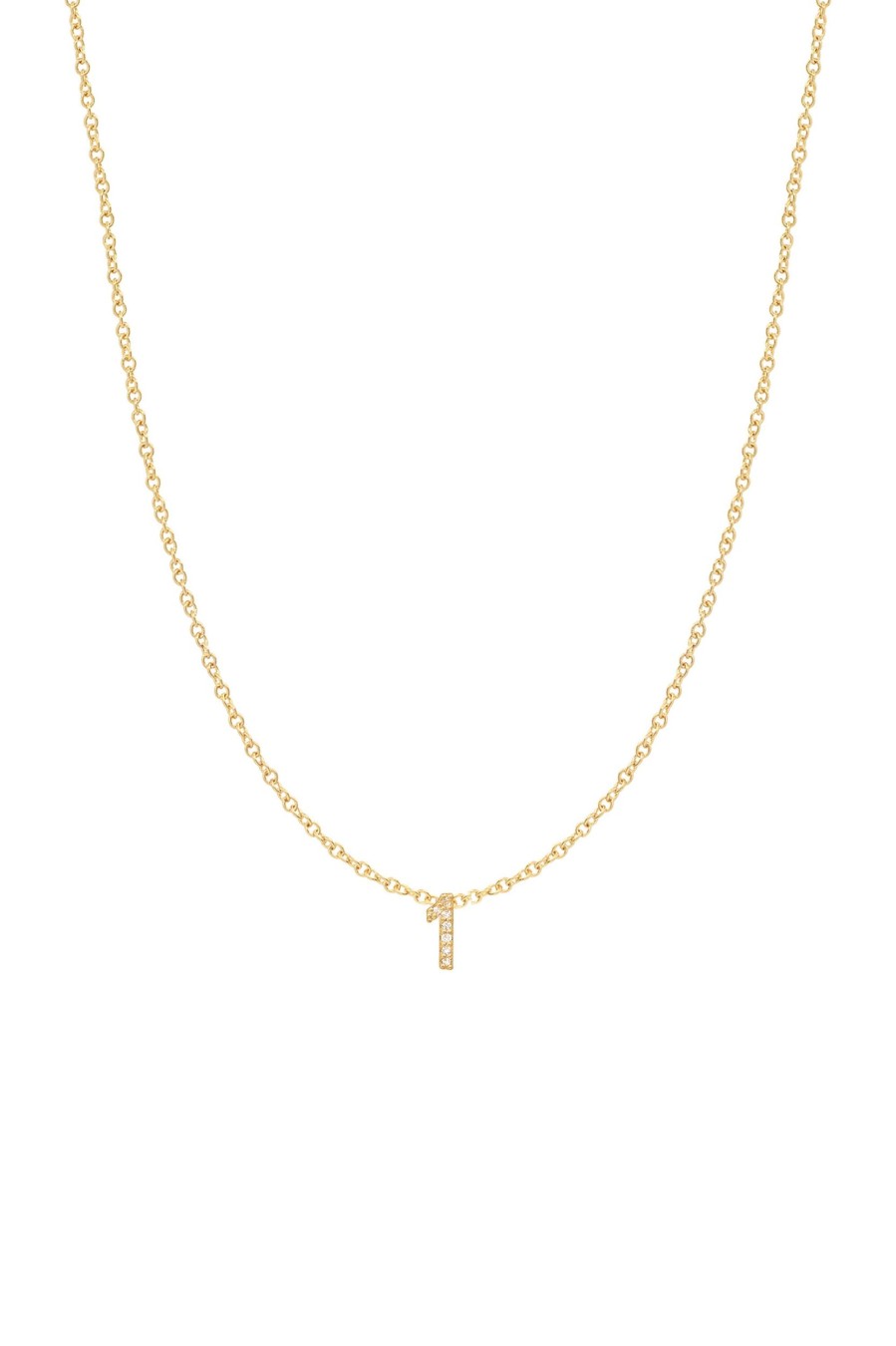 BYCHARI Necklaces | Diamond Number Necklace