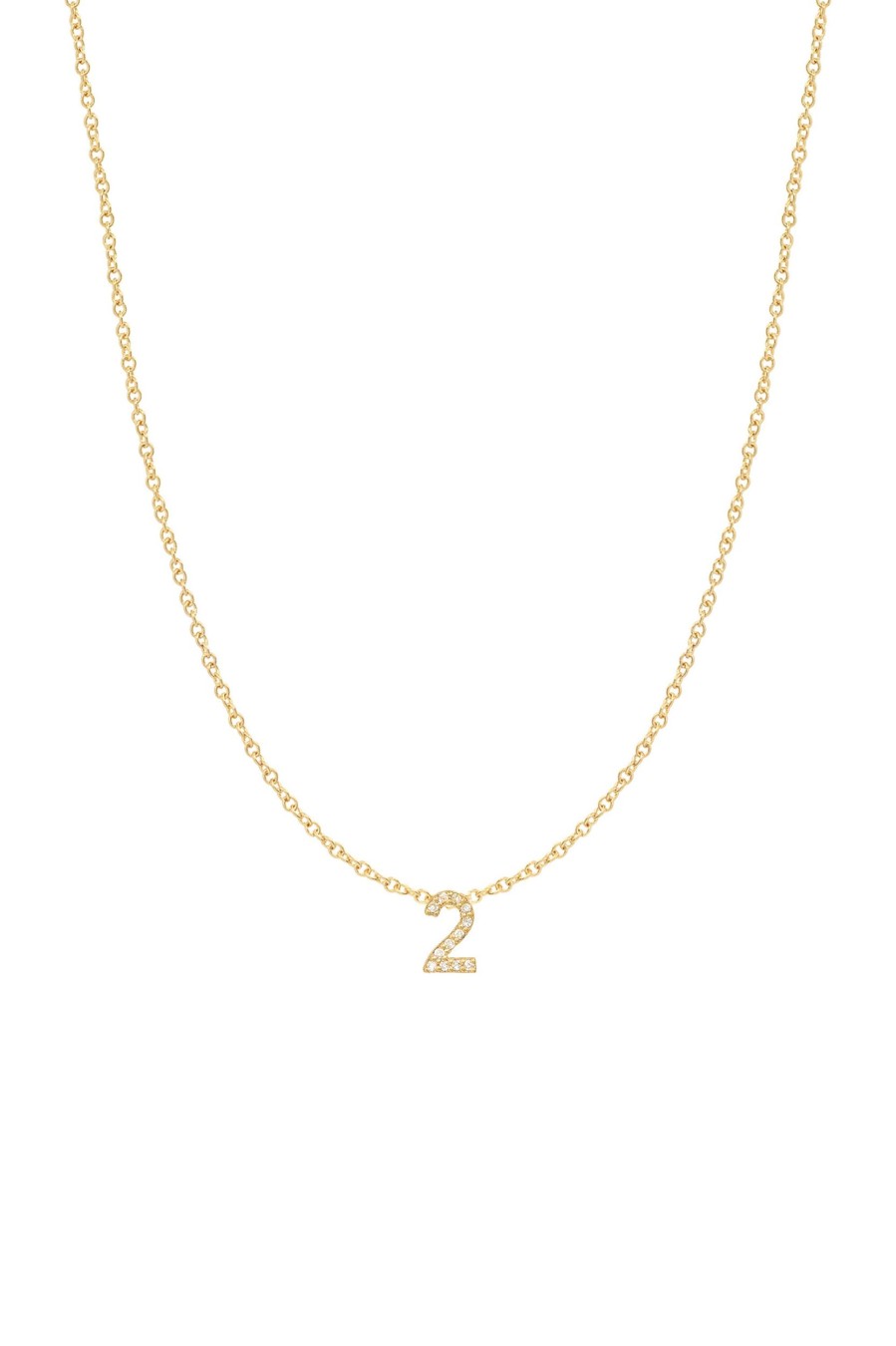 BYCHARI Necklaces | Diamond Number Necklace