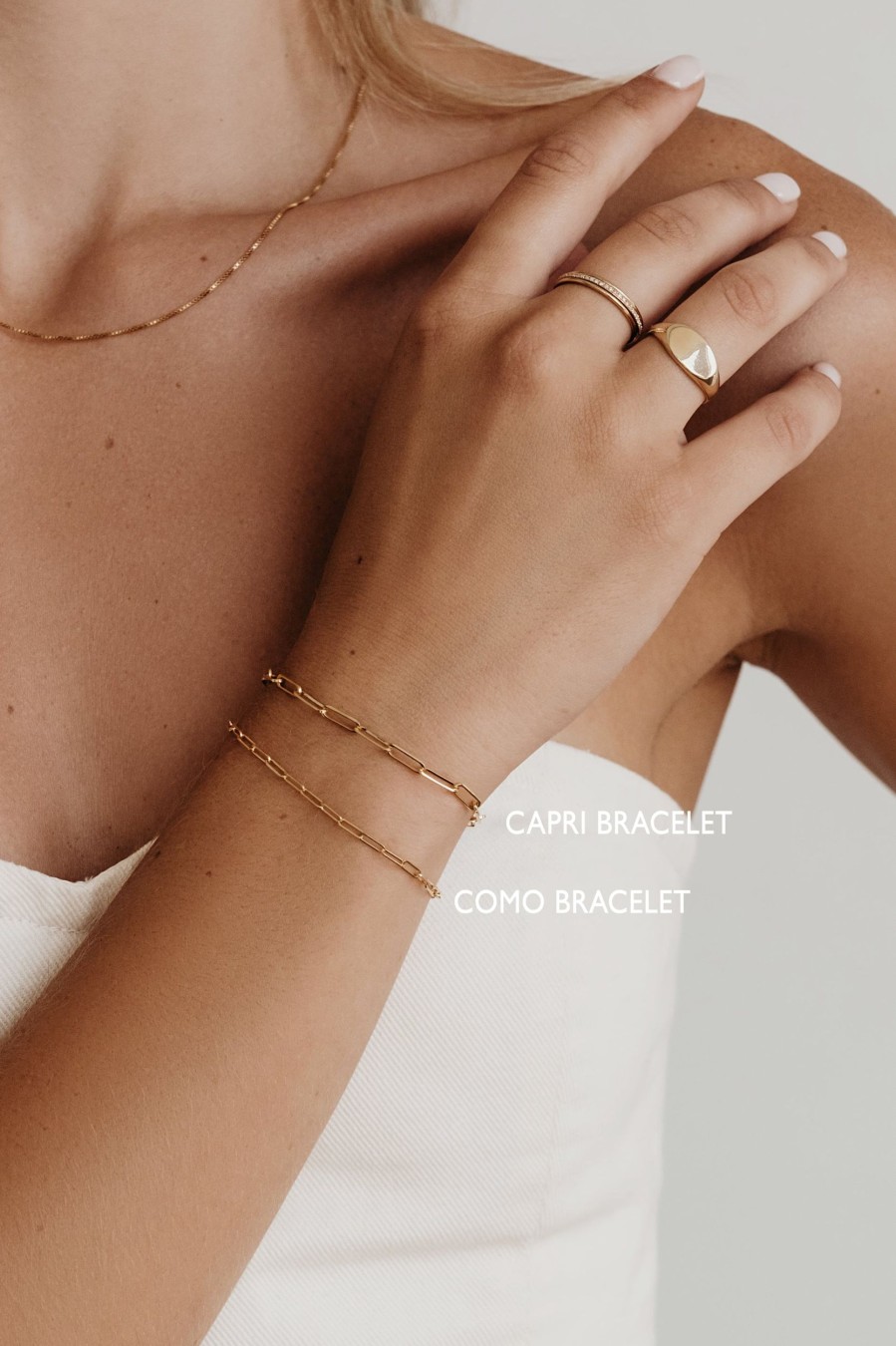 BYCHARI Bracelets | Capri Bracelet 14K Yellow