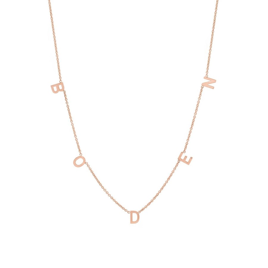 BYCHARI Necklaces | The Original Spaced Letter Necklace - Small®