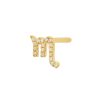 BYCHARI Earrings | Mini Diamond Scorpio Earring 14K Yellow