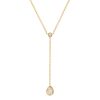 BYCHARI Necklaces | Rose Cut Diamond Lariat No. 2323