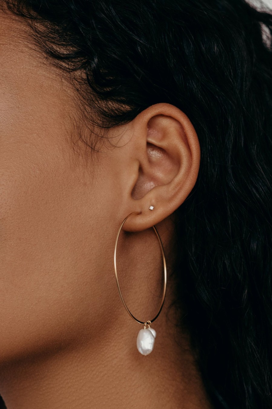 BYCHARI Earrings | Coco Hoops Gold-Filled