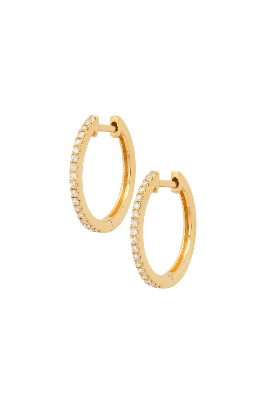 BYCHARI Earrings | Xl Diamond Huggie