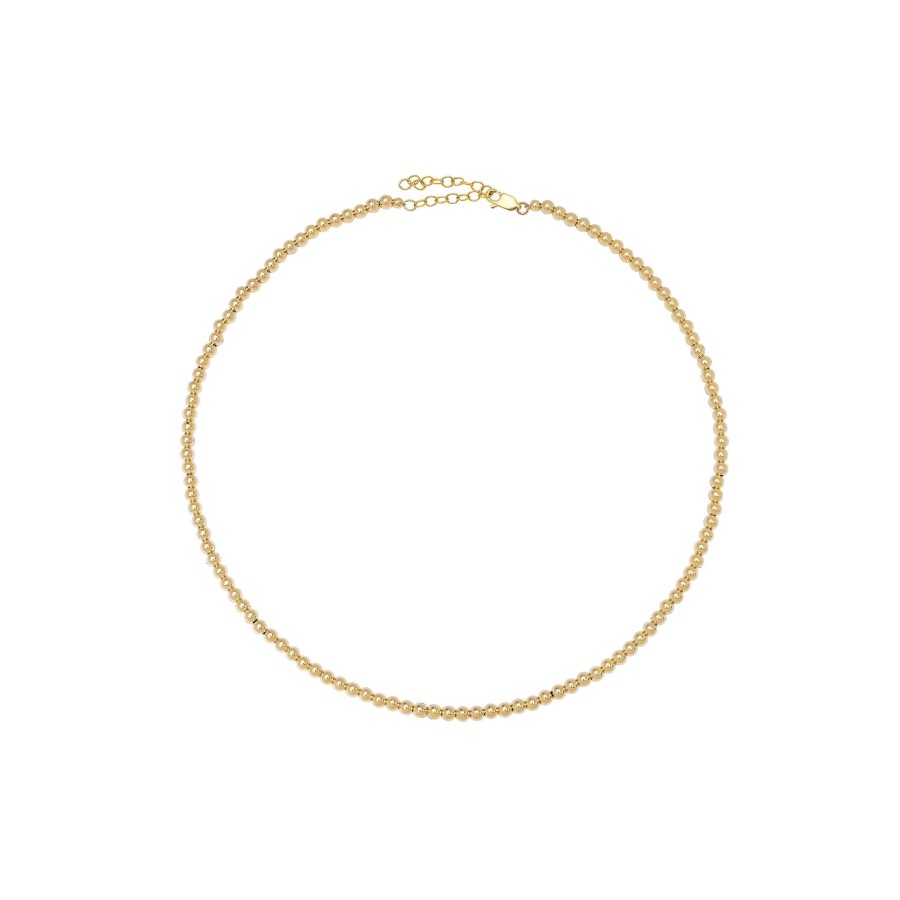 BYCHARI Necklaces | Gold Beaded Choker