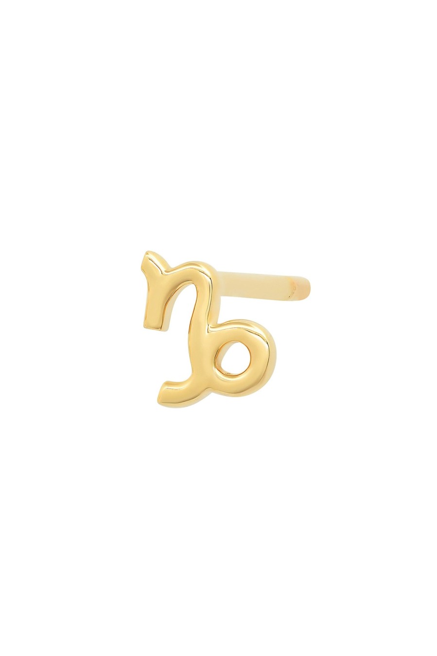 BYCHARI Earrings | Mini Capricorn Earring 14K Yellow